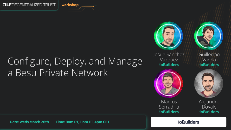 Configure, Deploy, and Manage a Besu Private Network