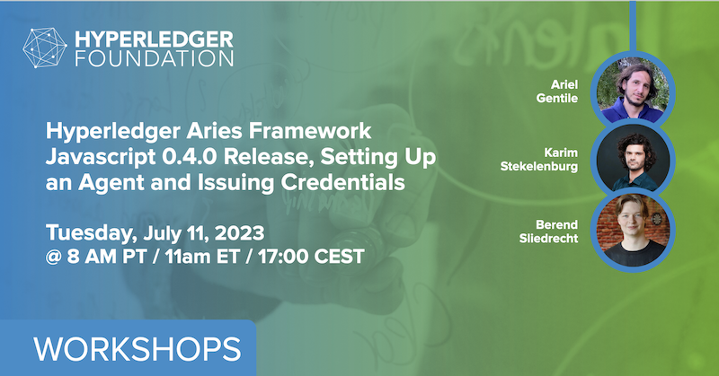Workshop: Hyperledger Aries Framework Javascript 0.4.0 Release, Setting Up an Agent and Issuing Credentials