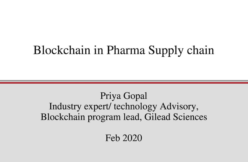 Blockchain in the Pharmaceutical industry