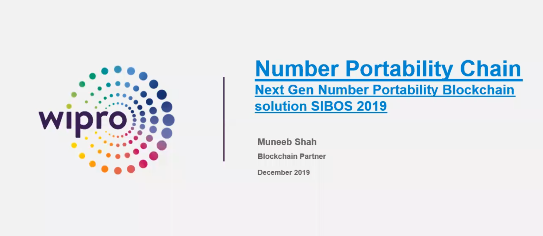 Number Portability Chain, Next Gen Number Portability Blockchain solution