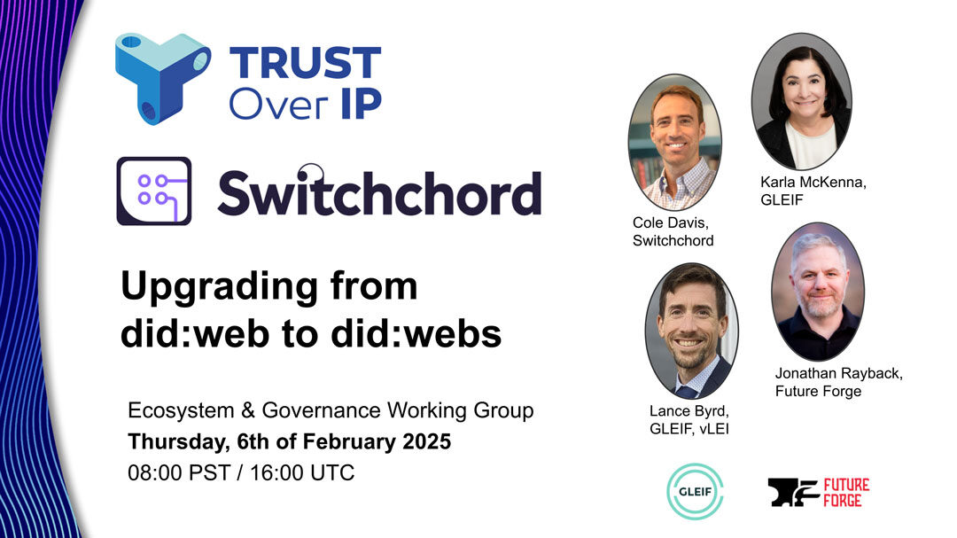 Trust Over IP - Upgrading from did:web to did:webs